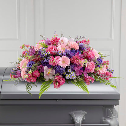 Glorious Garden Casket Spray –  Joy Flowers, Hicksville NY