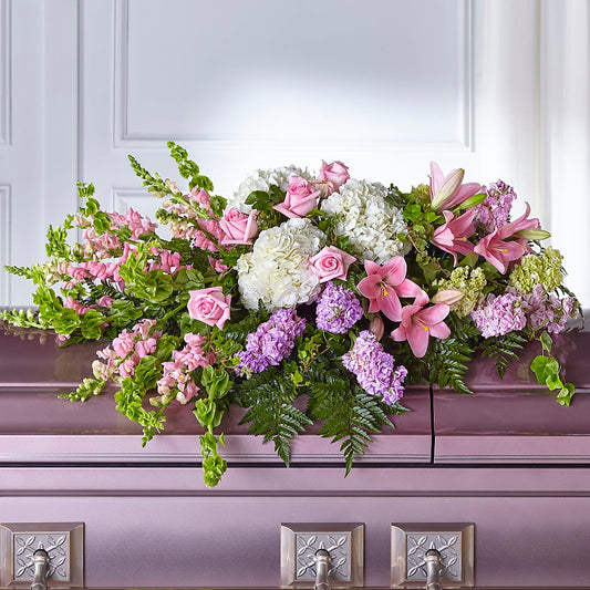 Life's Gratitude Casket Spray –  Joy Flowers, Hicksville NY