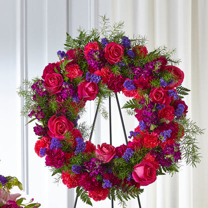Calming Colors Wreath –  Joy Flowers, Hicksville NY