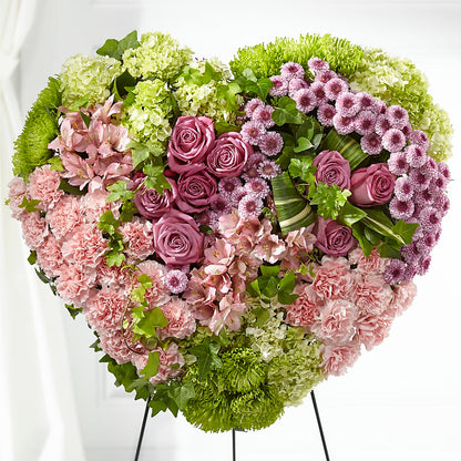 Heartwarming Standing Heart –  Joy Flowers, Hicksville NY