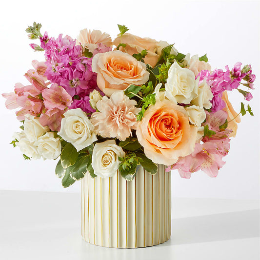 Paradise Bouquet with Ivory Vase –  Joy Flowers, Hicksville NY