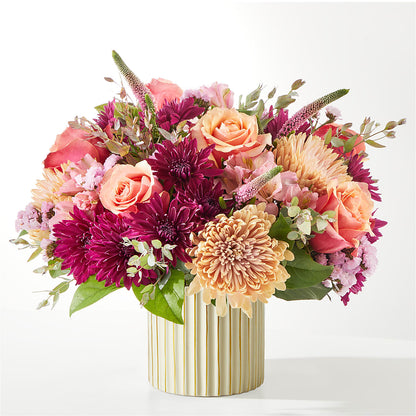 Berry Cobbler Bouquet with Ivory Vase –  Joy Flowers, Hicksville NY