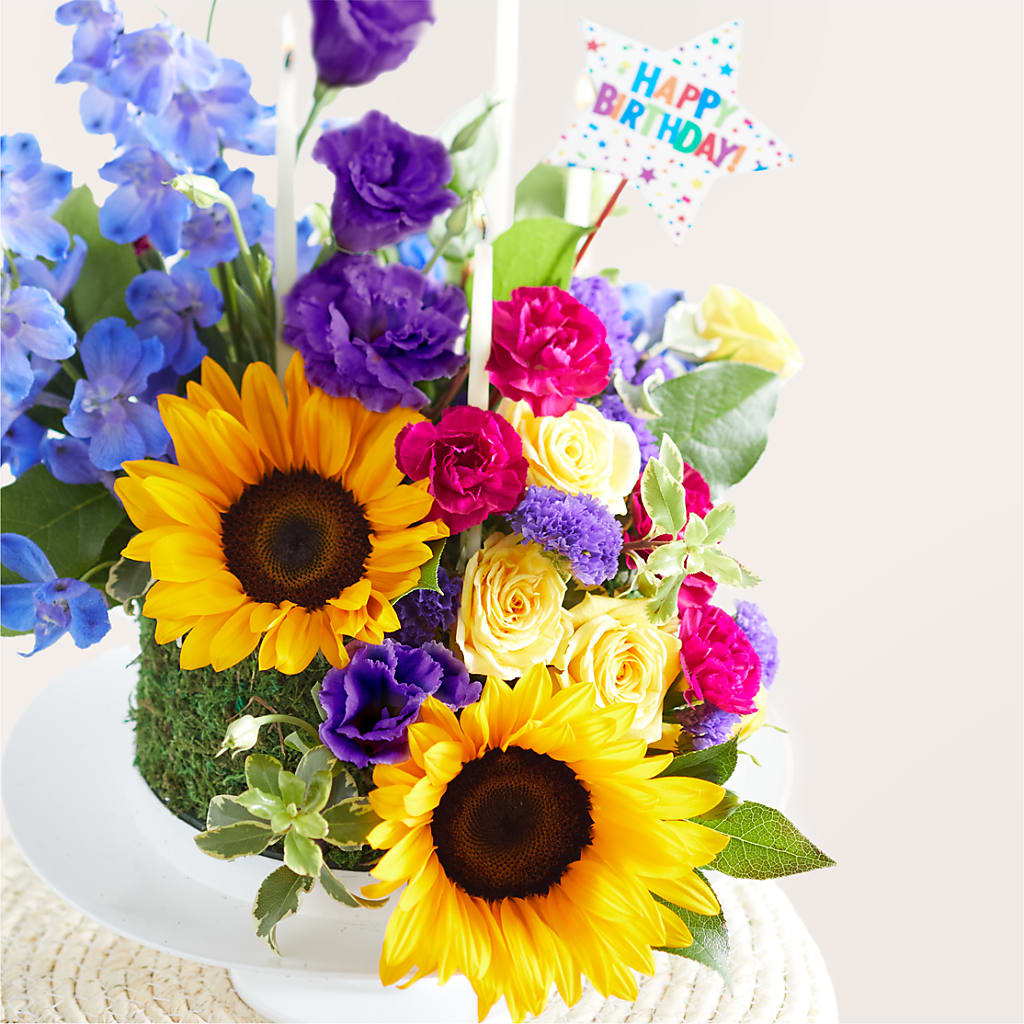Star of the Day Floral Cake –  Joy Flowers, Hicksville NY