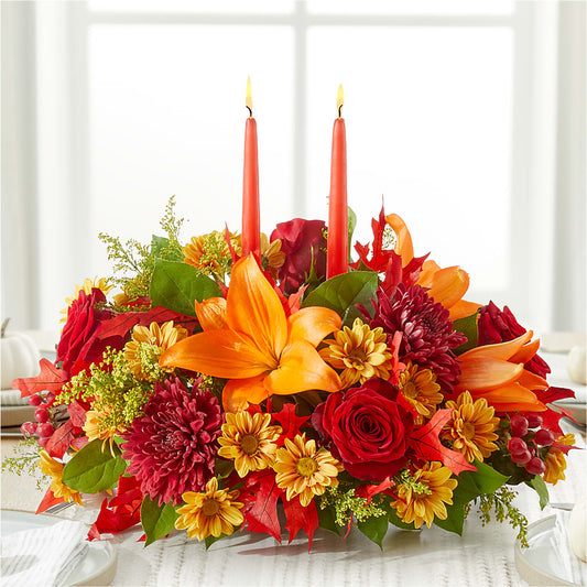 Autumn's Embrace Centerpiece –  Joy Flowers, Hicksville NY