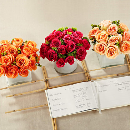 Dawn Rose Centerpiece –  Joy Flowers, Hicksville NY
