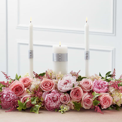 Worldwide Romance Unity Candle Arrangement –  Joy Flowers, Hicksville NY