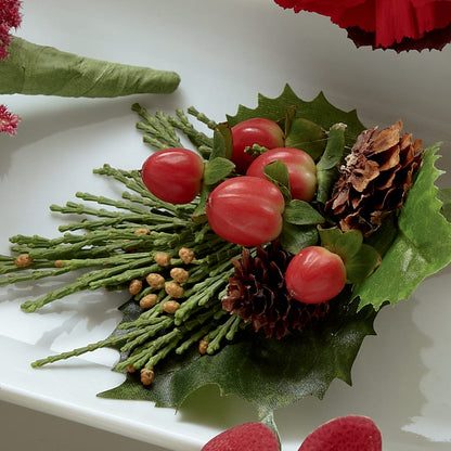 Red Berry Boutonniere –  Joy Flowers, Hicksville NY